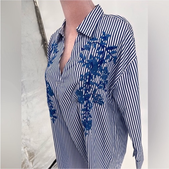 EUC Karen Saddler Striped Tunic - Picture 5 of 11